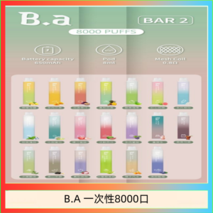 B.A電子煙一次性抛棄式8000口